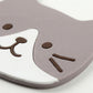 4-PC Cat Face Coaster Cute Non Slip Drink Table Protector