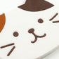 4-PC Cat Face Coaster Cute Non Slip Drink Table Protector
