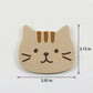 4-PC Cat Face Coaster Cute Non Slip Drink Table Protector
