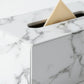Faux Marble Leatherette Tissue Holder Rectangular Box Cover