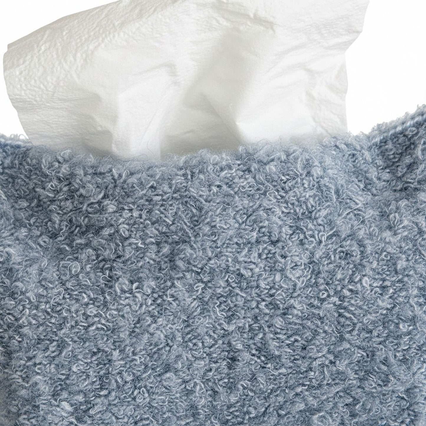 Soft Boucl¨¦ Fabric Tissue Holder Lightweight Decorative Cover