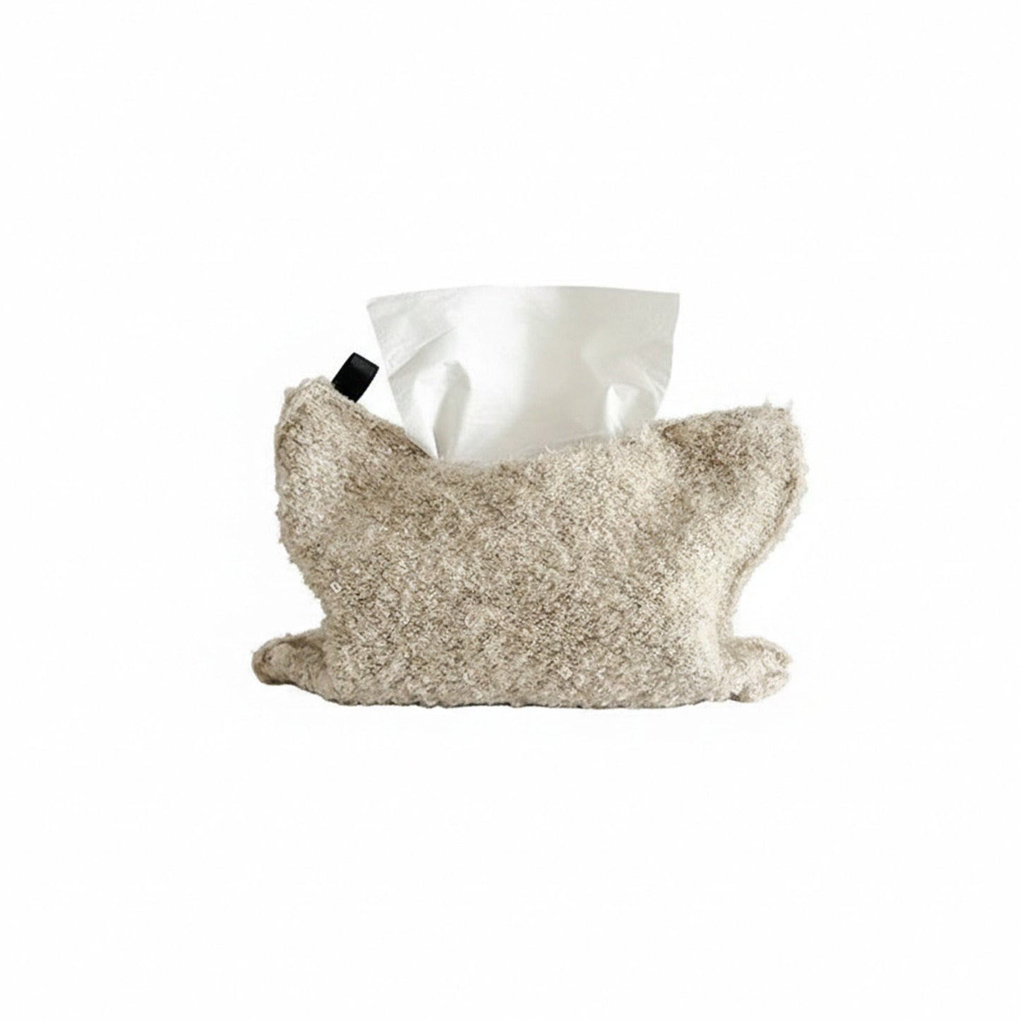 Soft Boucl¨¦ Fabric Tissue Holder Lightweight Decorative Cover