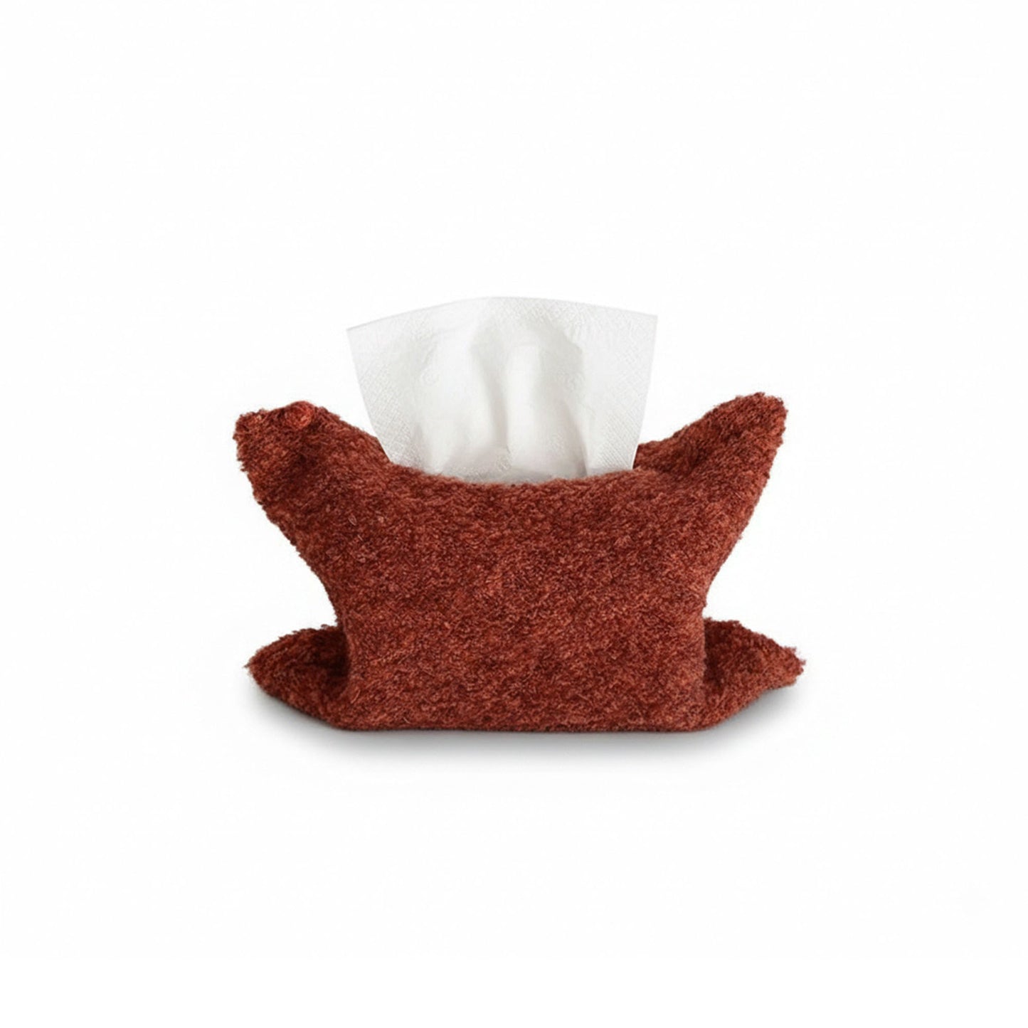 Soft Boucl¨¦ Fabric Tissue Holder Lightweight Decorative Cover