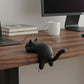 3-Piece Desk Edge Bag Hook with Cat-Shaped Design and Protective Non-Slip Surface
