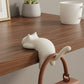 3-Piece Desk Edge Bag Hook with Cat-Shaped Design and Protective Non-Slip Surface