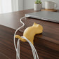 3-Piece Desk Edge Bag Hook with Cat-Shaped Design and Protective Non-Slip Surface