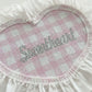 2-PC Heart Shaped Fabric Coaster with Ruffle Trim Table Protector