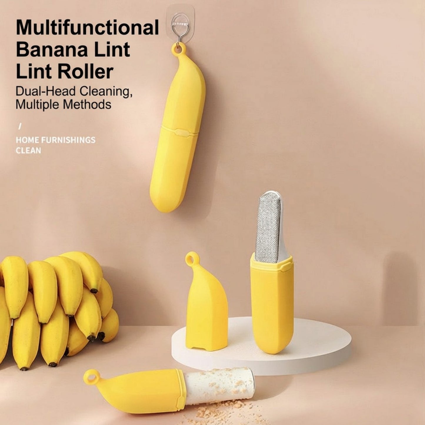 2 Piece Lint Roller Set with Adhesive Sheets for Pet Hair Dust and Lint Removal