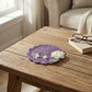 Crochet Flower Coaster Handmade Knit Table Protector