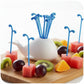 2 Piece Fruit Pick Set with Storage Holder Reusable Food Picks for Snacks and Appetizers