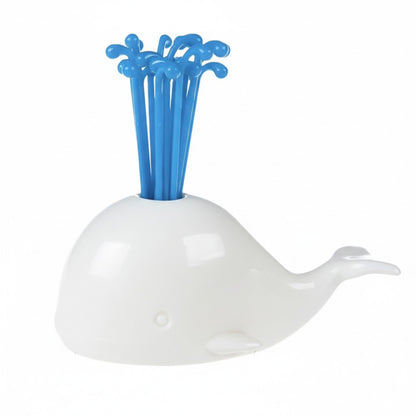 2 Piece Fruit Pick Set with Storage Holder Reusable Food Picks for Snacks and Appetizers