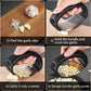 3 Piece Garlic Press Set Handheld Mincer Crusher Tools with Ergonomic Handle