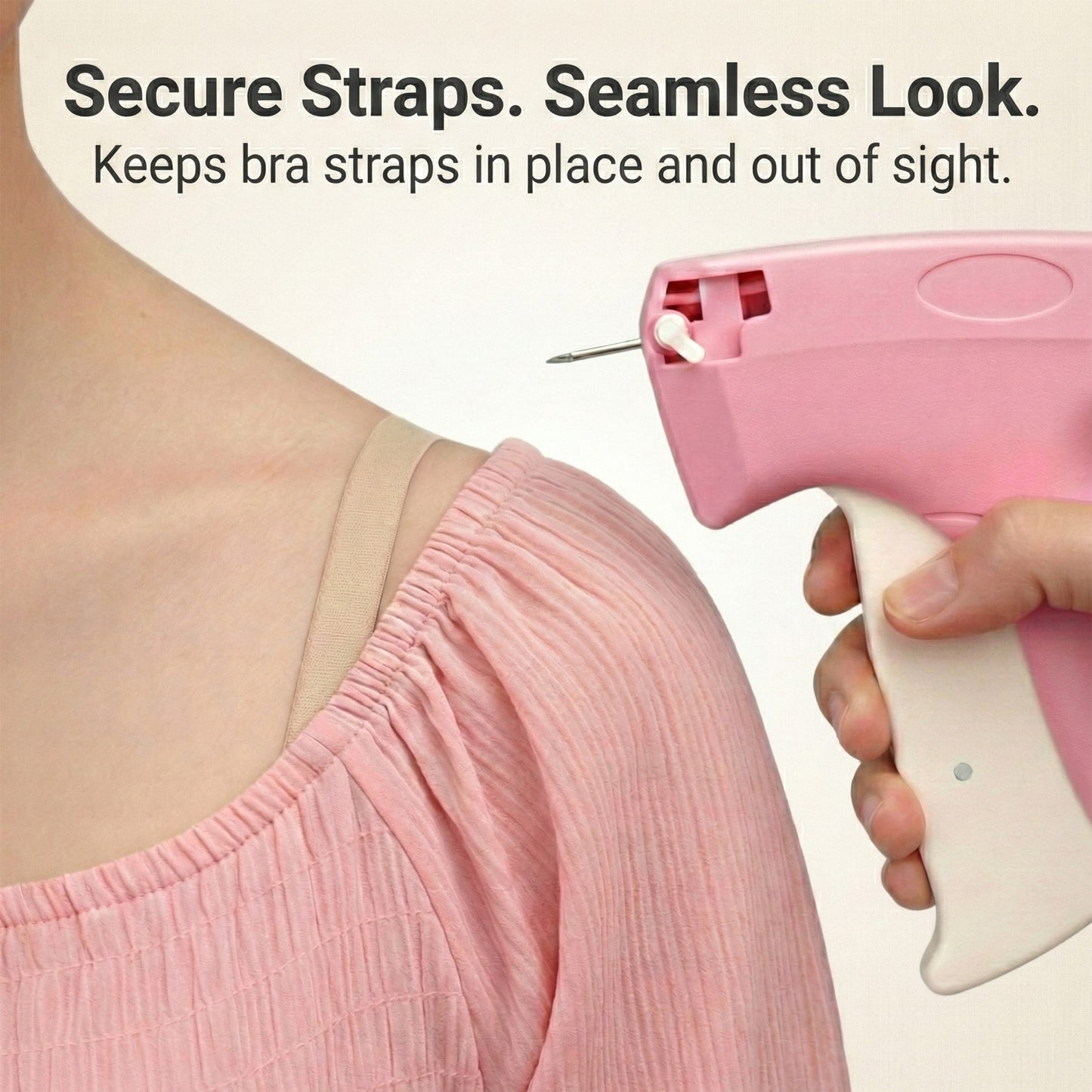Quick Clothing Fixer Handheld Fabric Fastening Tool with Replacement Needles
