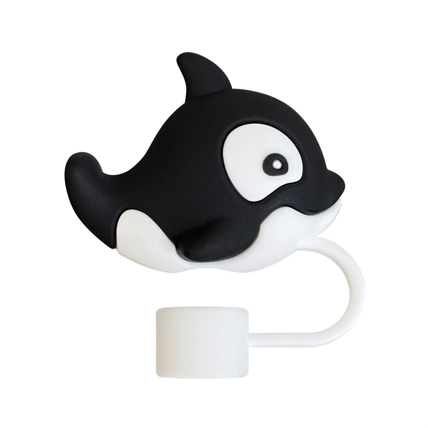 Whale Straw Cover Set 5 Pack Silicone Tumbler Straw Cap Reusable Decorative Drink Accessories