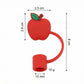 Silicone Straw Cover Caps 2 Pack Reusable Dust Proof Cute Drink Straw Toppers