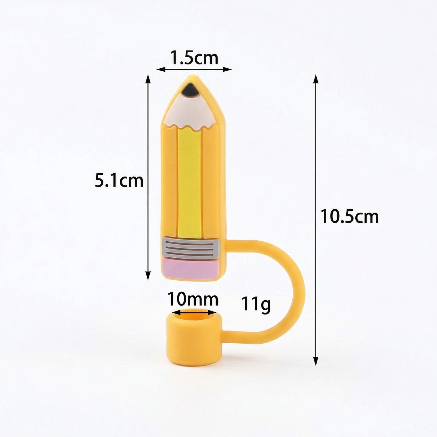 Silicone Straw Cover Caps 2 Pack Reusable Dust Proof Cute Drink Straw Toppers