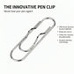 5-Piece Stainless Steel Pen Clip Bookmark Holder for Notebooks Journals and Planners