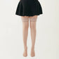 Lace Top Thigh High Stockings with Stretch Fit and Smooth Sheer Finish
