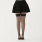 Lace Top Thigh High Stockings with Stretch Fit and Smooth Sheer Finish