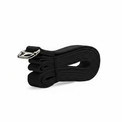 Yoga Stretch Strap 2 Pack Non Elastic Poly Cotton Webbing with Adjustable Metal Buckle for Flexibility Training 71x1in