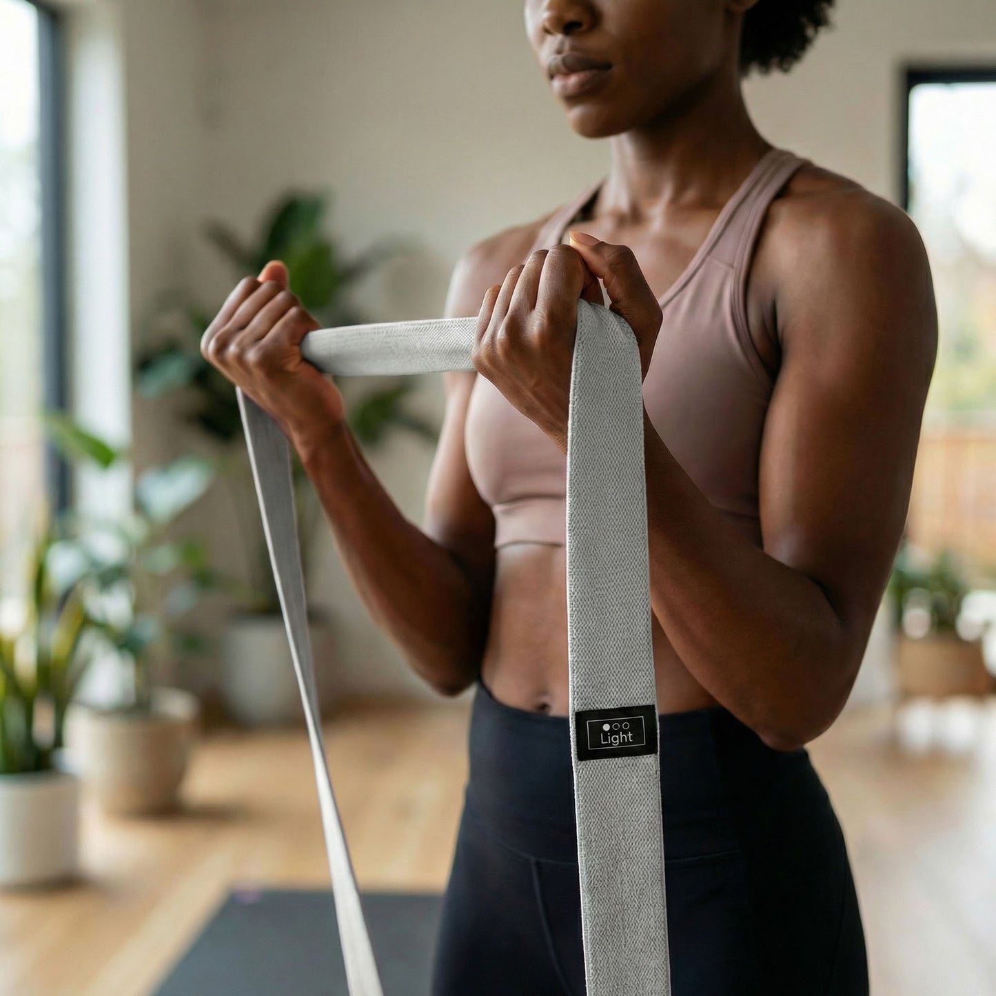 Long Resistance Band Fabric Strength Training Exercise Strap