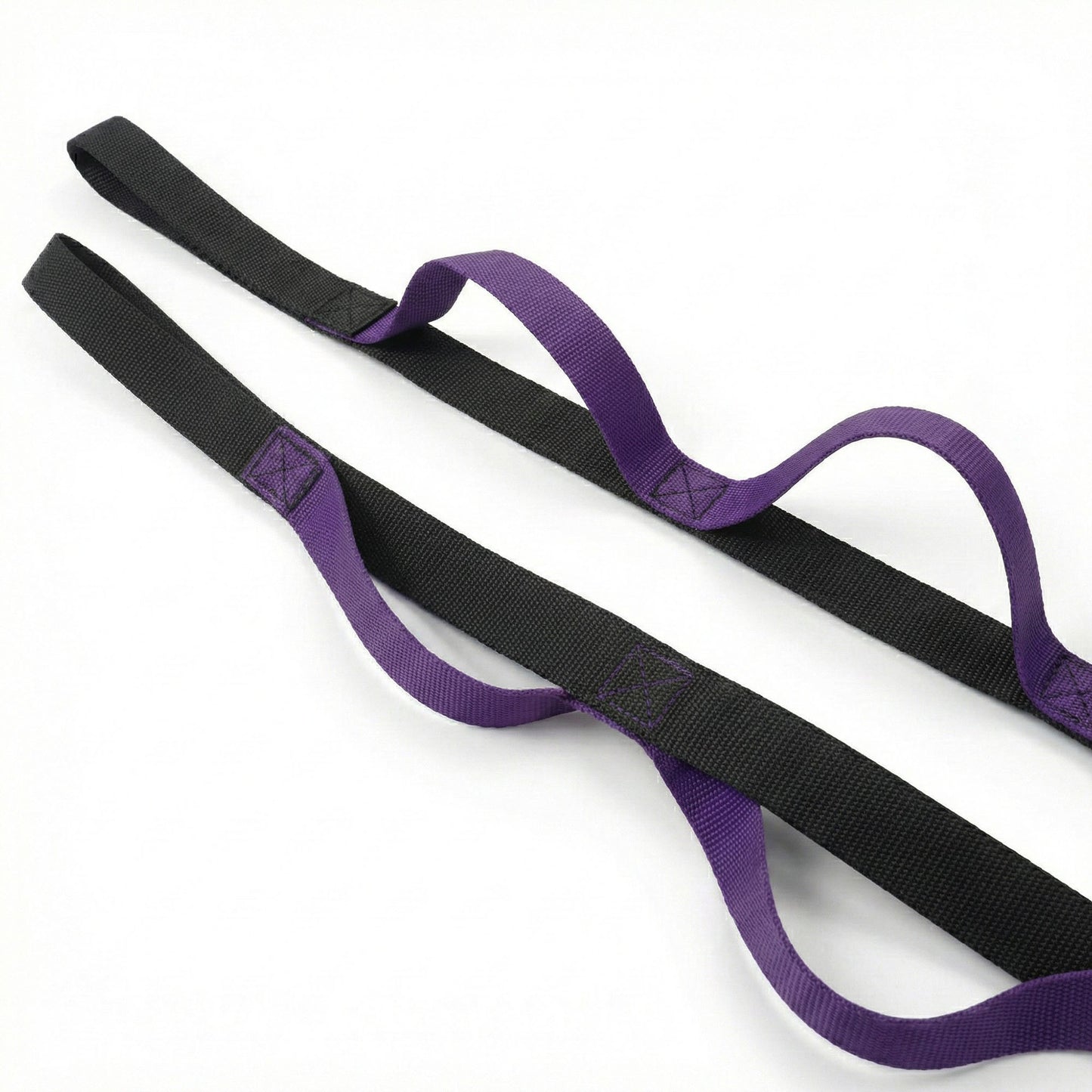 2-PC Multi-Loop Stretch Strap Adjustable Yoga Flexibility Band
