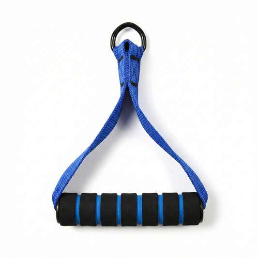 Resistance Band Handle Grip with Metal D Ring Attachment