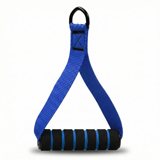 Resistance Band Handle Grip with Metal D Ring Attachment