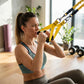 Resistance Band Handle Grip with Metal D Ring Attachment