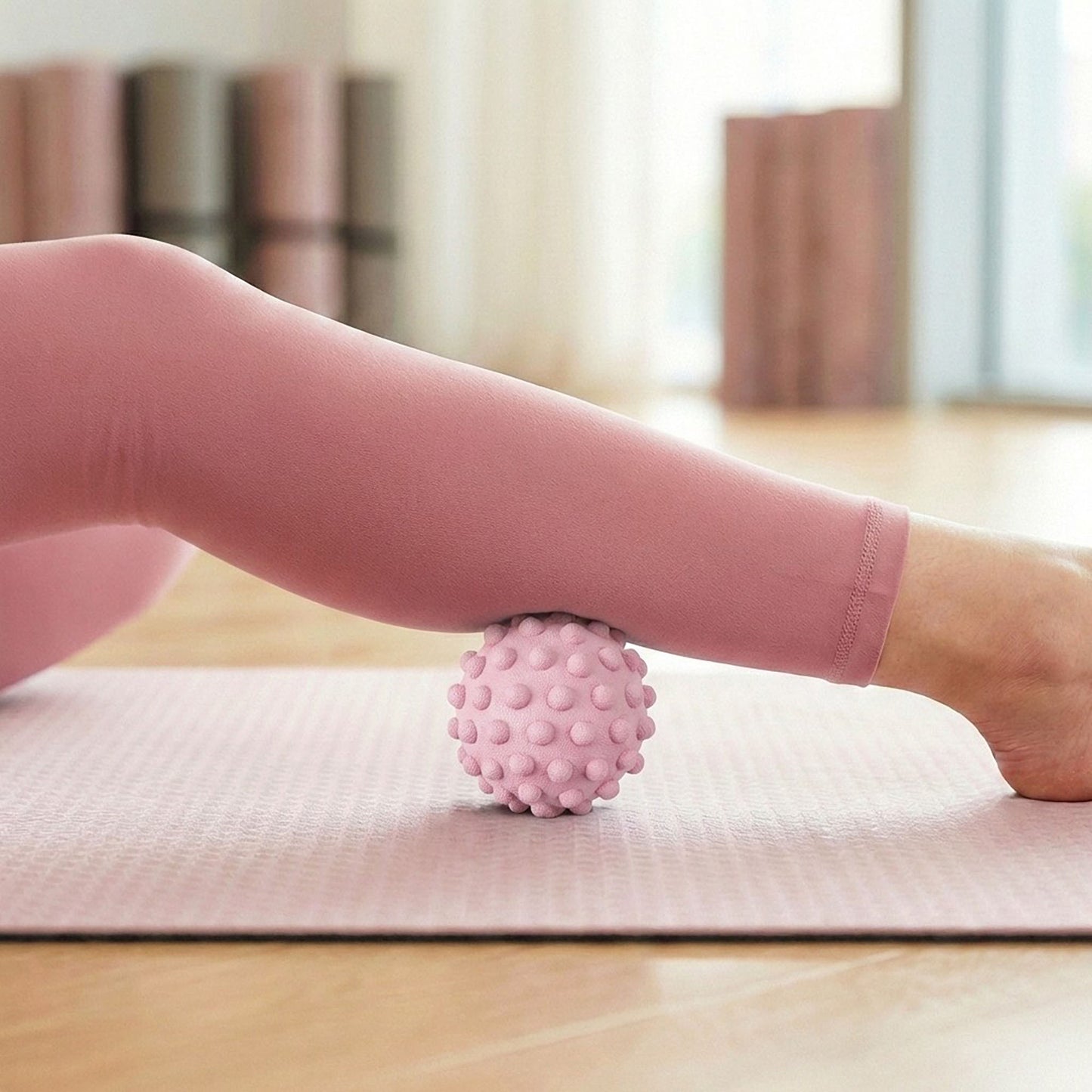 2-PC Textured Massage Ball for Deep Tissue Muscle Relief and Trigger Point Therapy