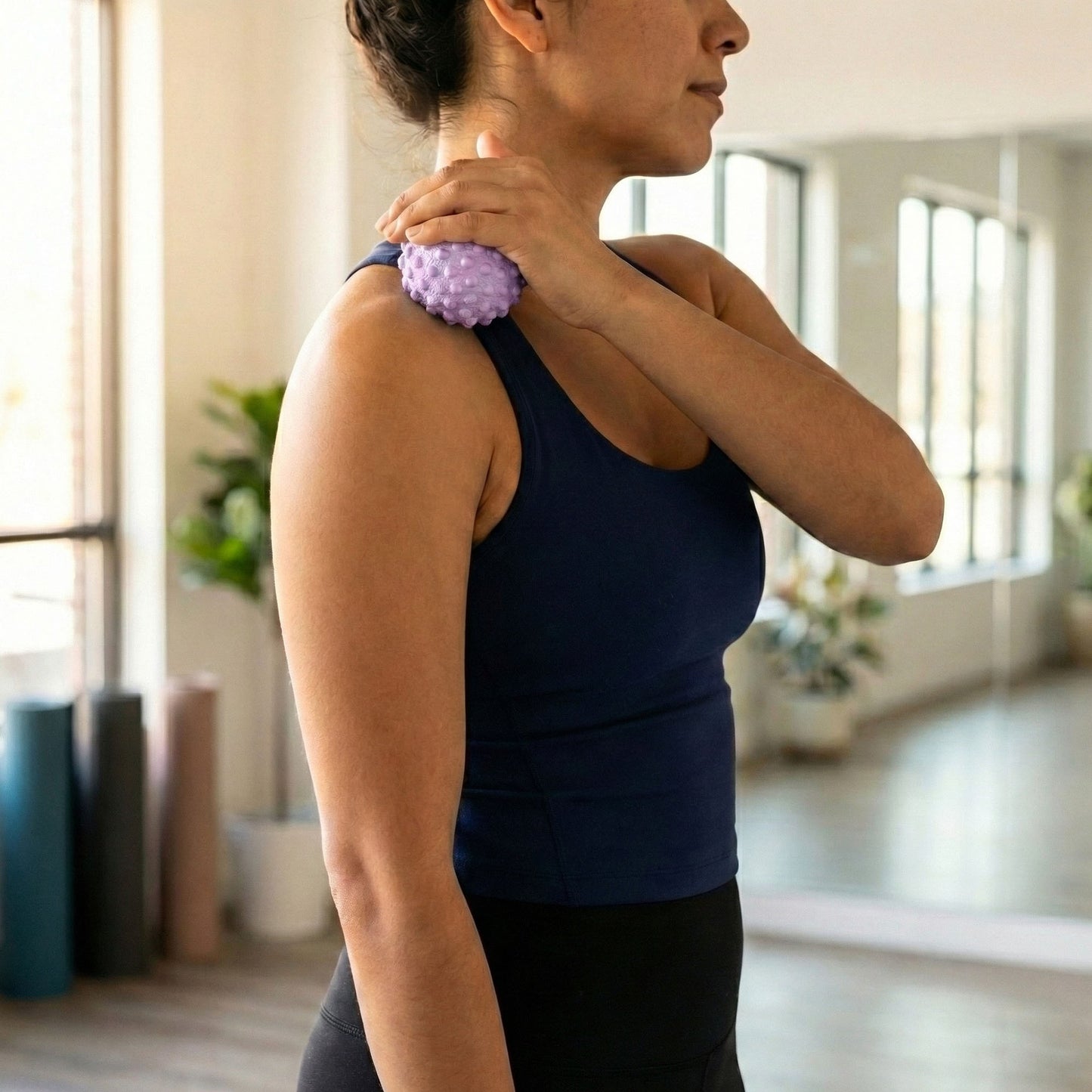 2-PC Textured Massage Ball for Deep Tissue Muscle Relief and Trigger Point Therapy