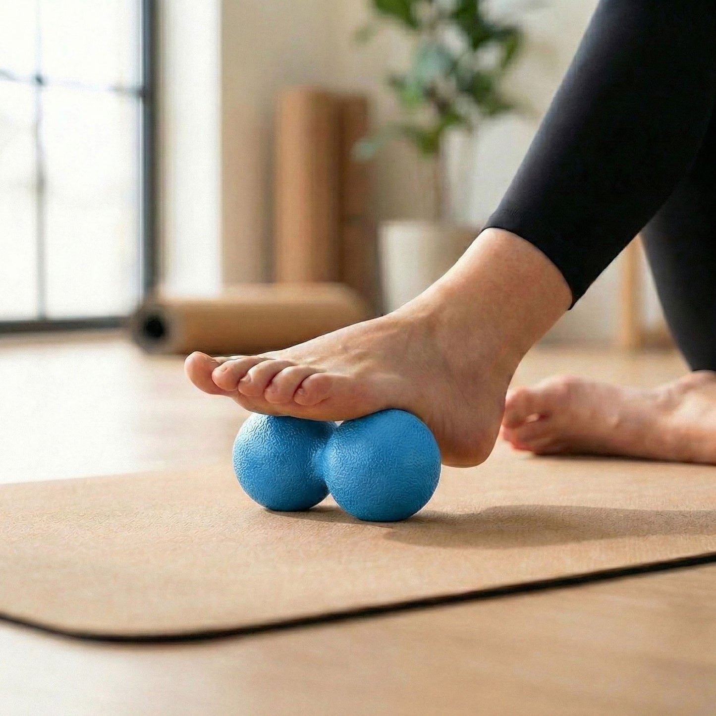 2-PC Peanut Massage Ball for Deep Tissue Back and Foot Muscle Relief