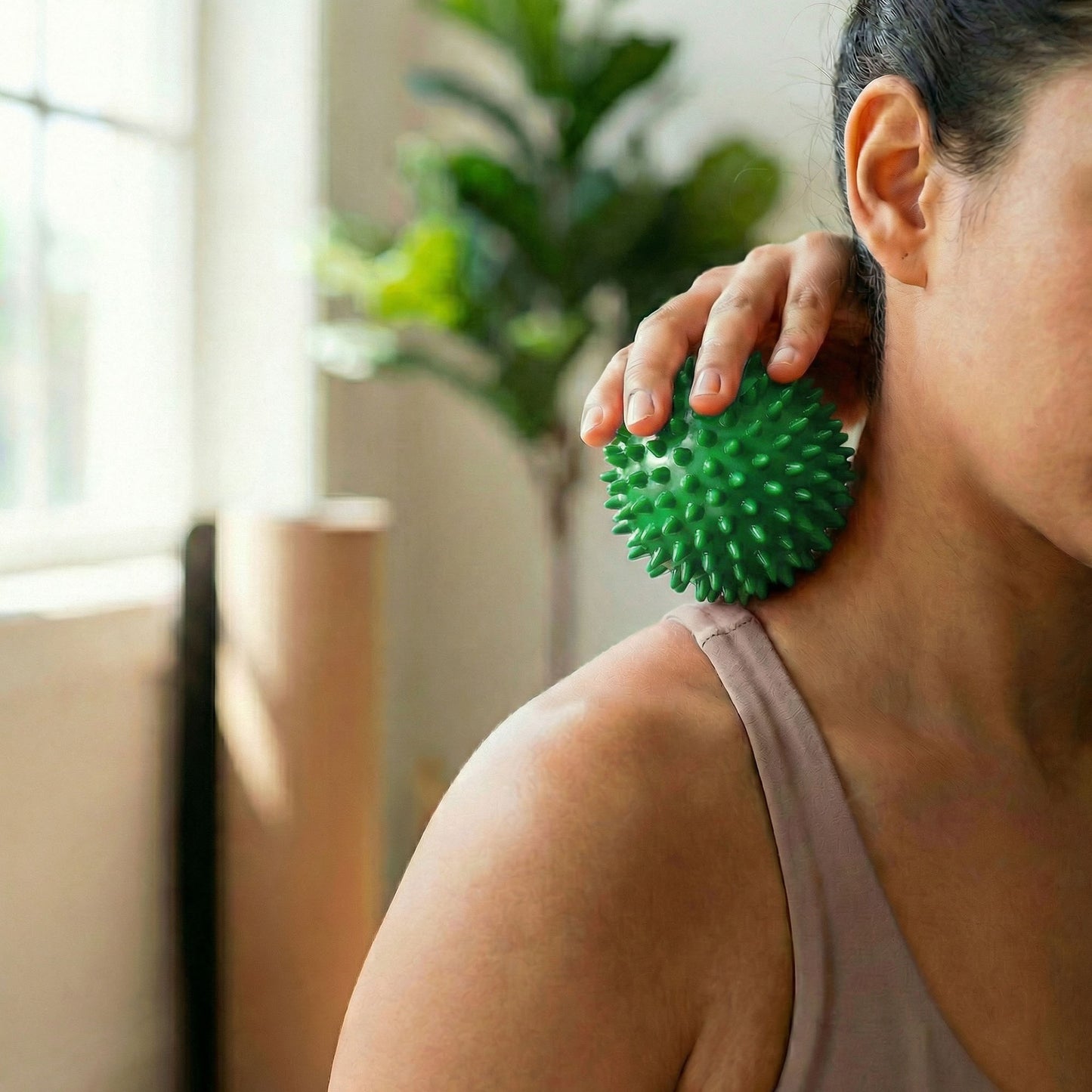 4-PC Spiky Massage Ball for Muscle Relief and Trigger Point Therapy