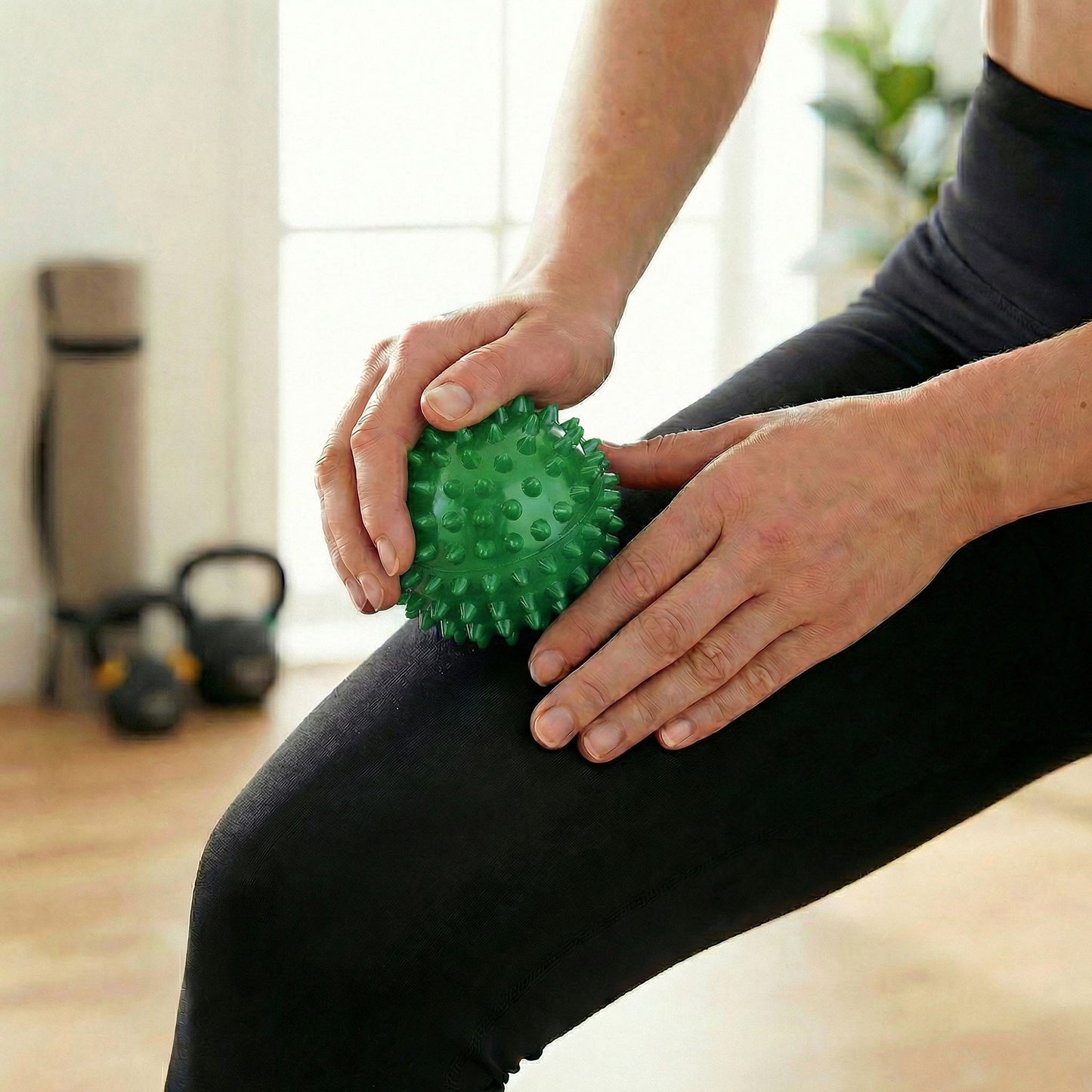 4-PC Spiky Massage Ball for Muscle Relief and Trigger Point Therapy