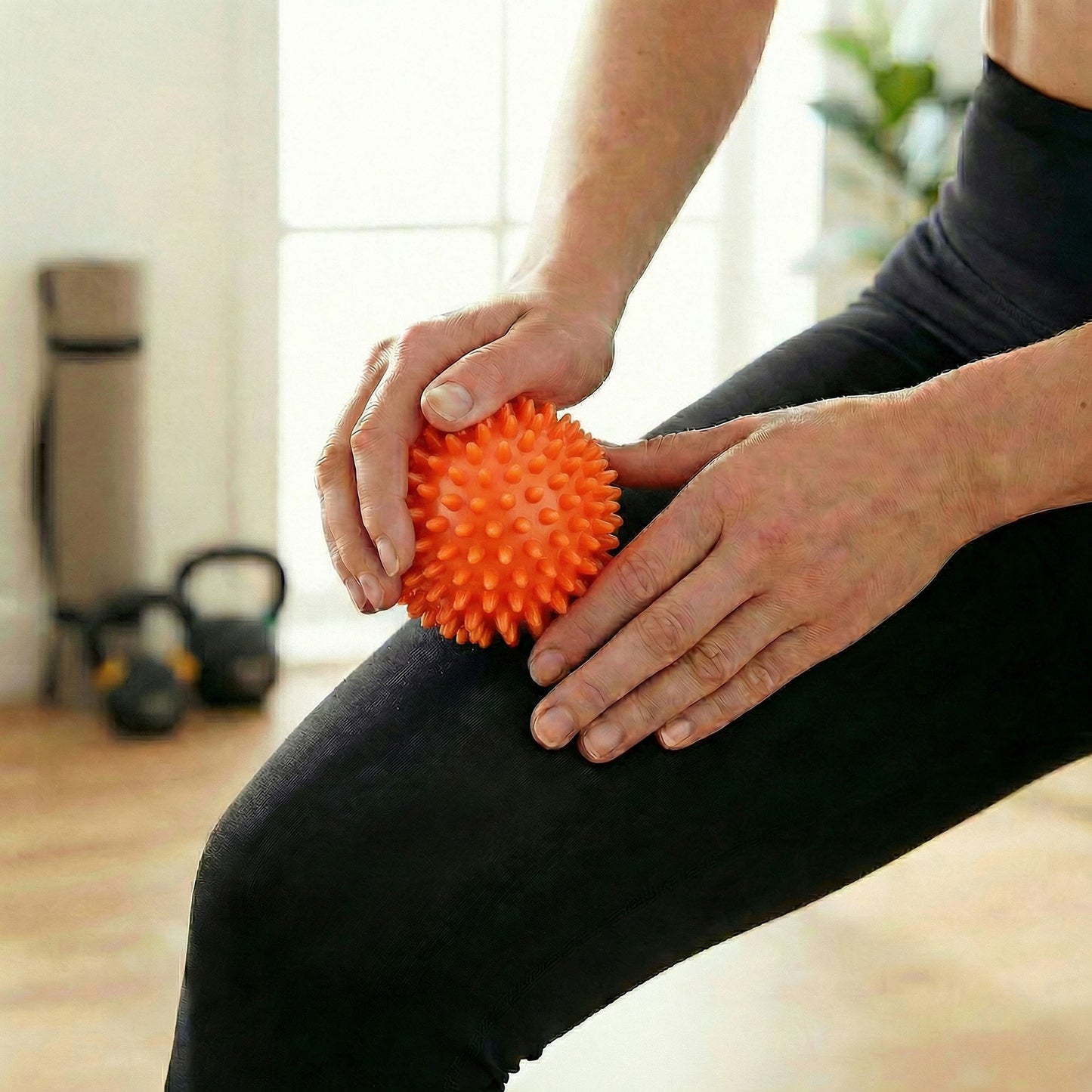 4-PC Spiky Massage Ball for Muscle Relief and Trigger Point Therapy