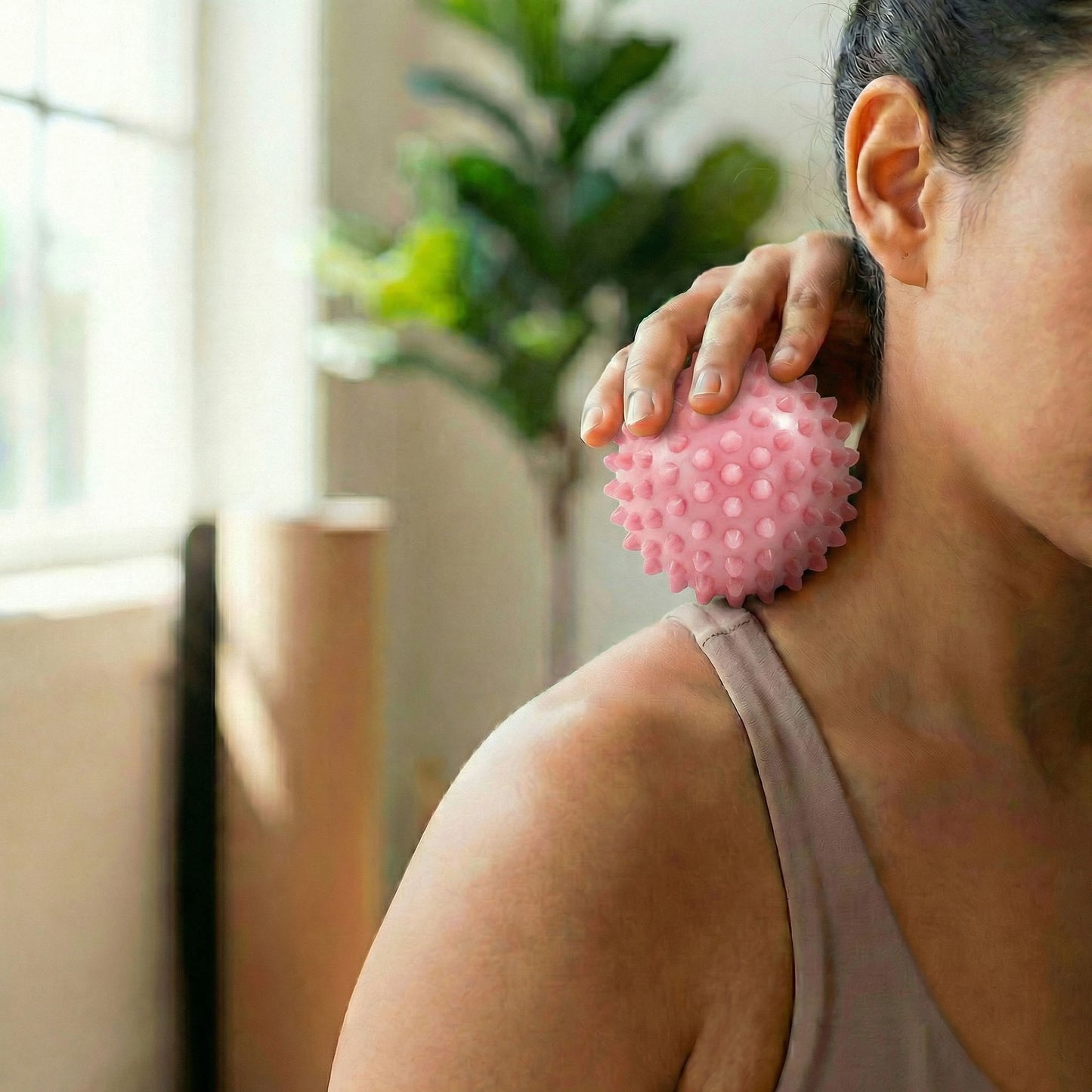 4-PC Spiky Massage Ball for Muscle Relief and Trigger Point Therapy