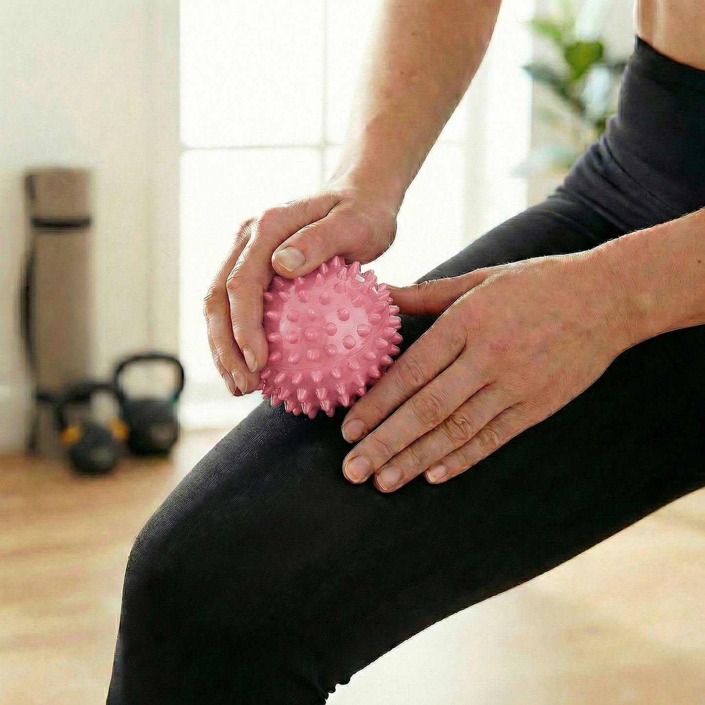 4-PC Spiky Massage Ball for Muscle Relief and Trigger Point Therapy
