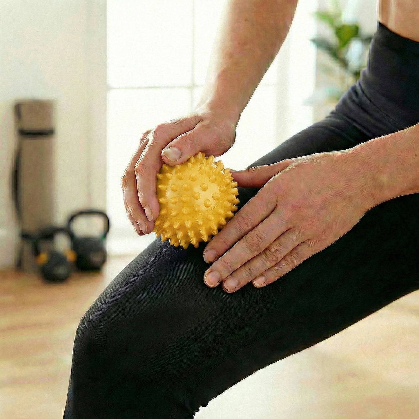 4-PC Spiky Massage Ball for Muscle Relief and Trigger Point Therapy