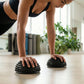 2-PC Half Balance Ball Trainer with Textured Grip Surface for Stability Core Strength