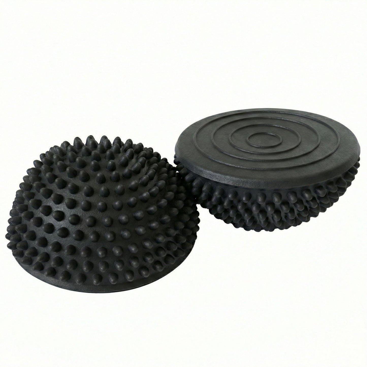 2-PC Half Balance Ball Trainer with Textured Grip Surface for Stability Core Strength