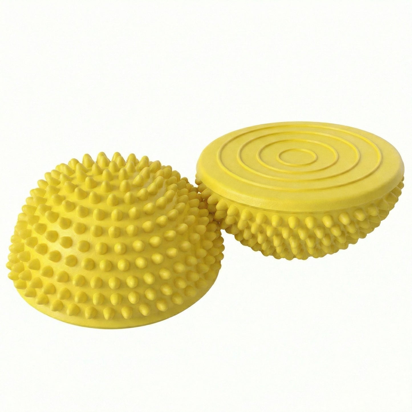 2-PC Half Balance Ball Trainer with Textured Grip Surface for Stability Core Strength