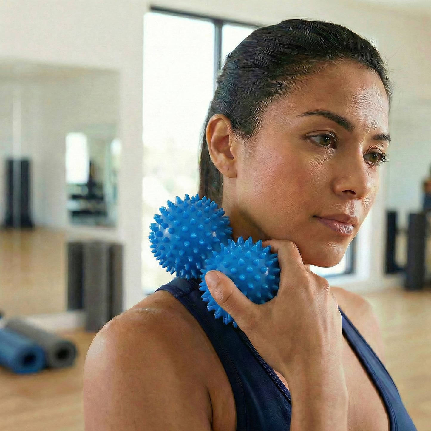 4-PC Textured Peanut Massage Ball for Deep Tissue Spine and Muscle Relief