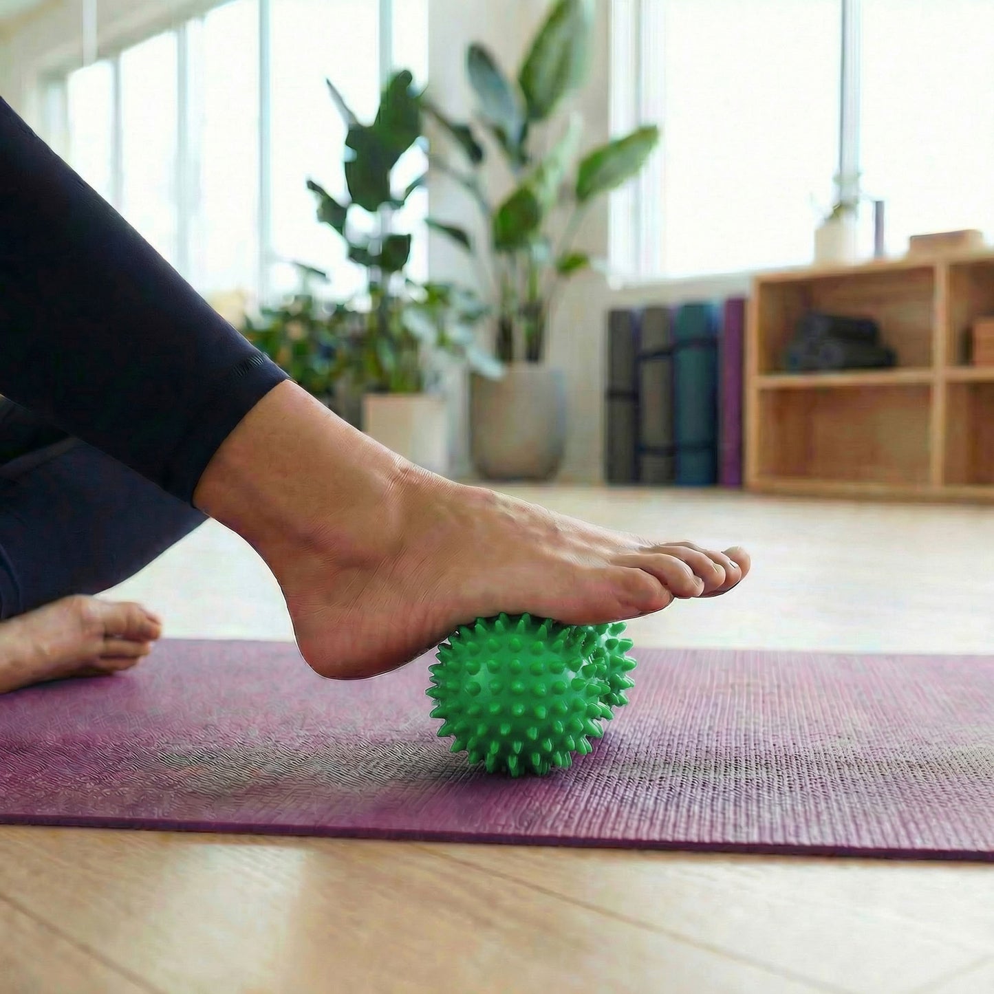 4-PC Textured Peanut Massage Ball for Deep Tissue Spine and Muscle Relief