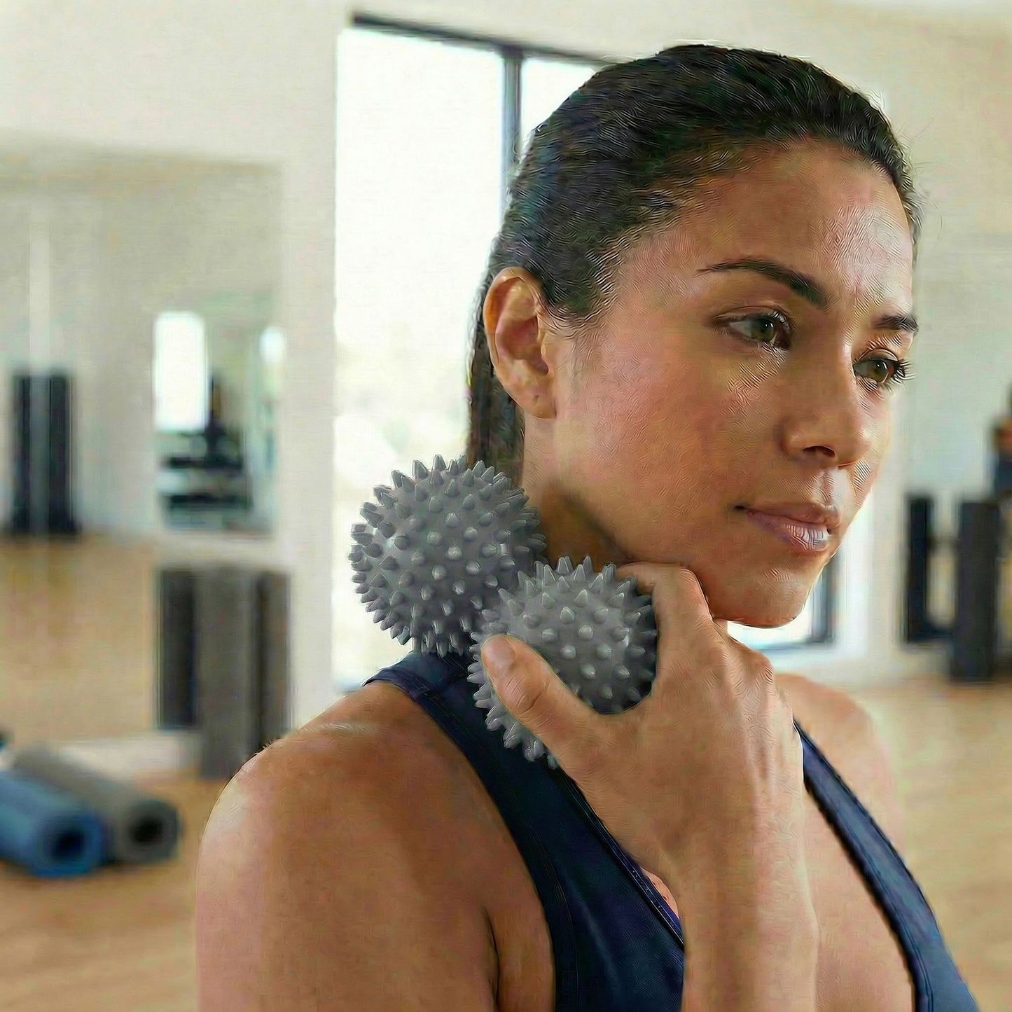4-PC Textured Peanut Massage Ball for Deep Tissue Spine and Muscle Relief