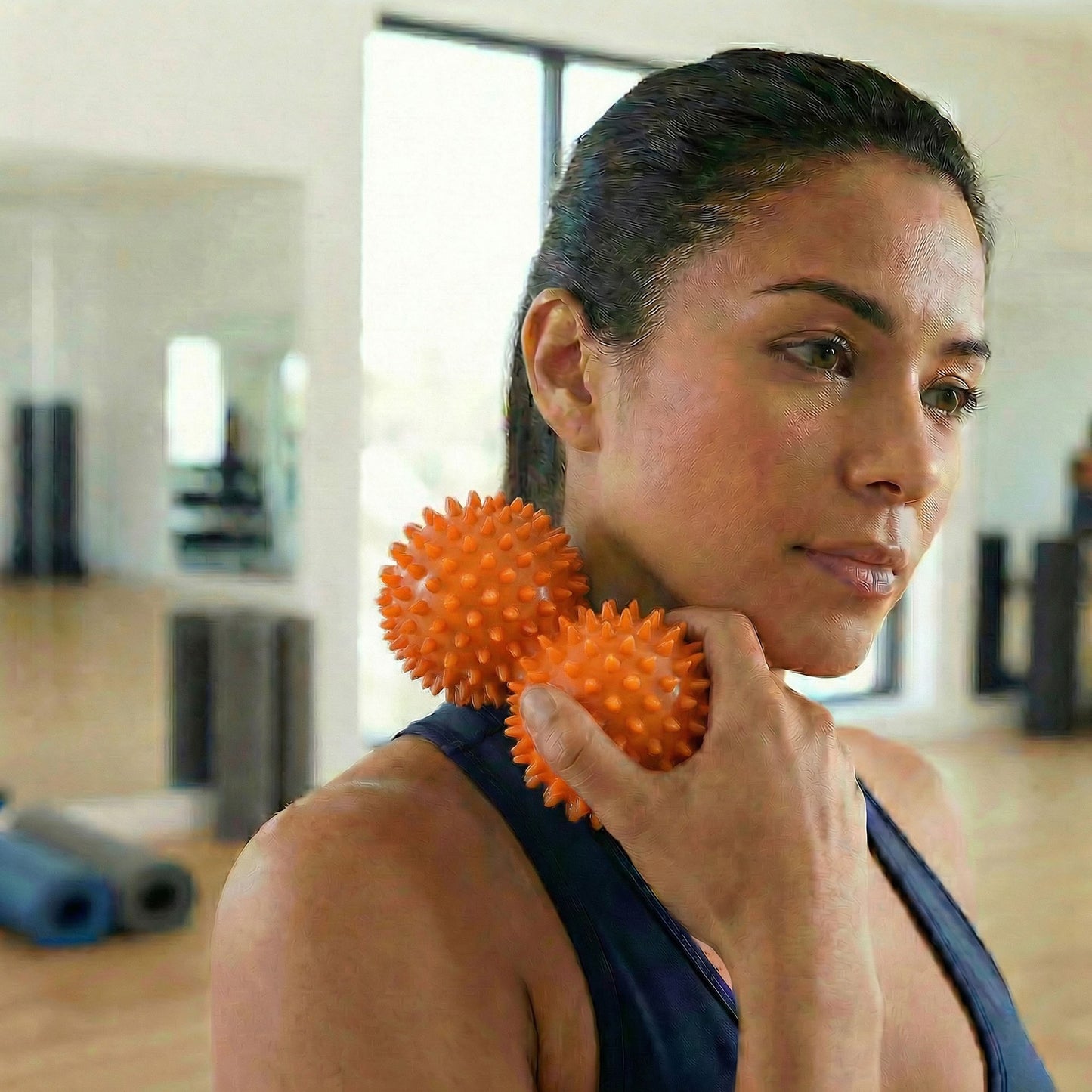 4-PC Textured Peanut Massage Ball for Deep Tissue Spine and Muscle Relief