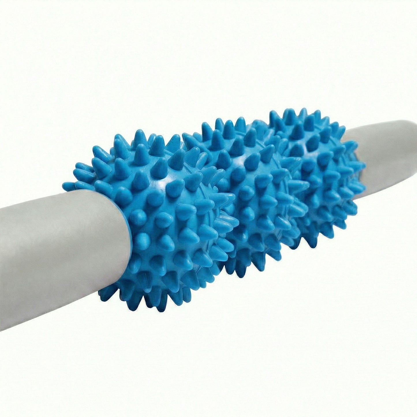 2-PC Handheld Massage Roller with Textured Therapy Balls for Deep Tissue Relief