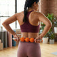 2-PC Handheld Massage Roller with Textured Therapy Balls for Deep Tissue Relief