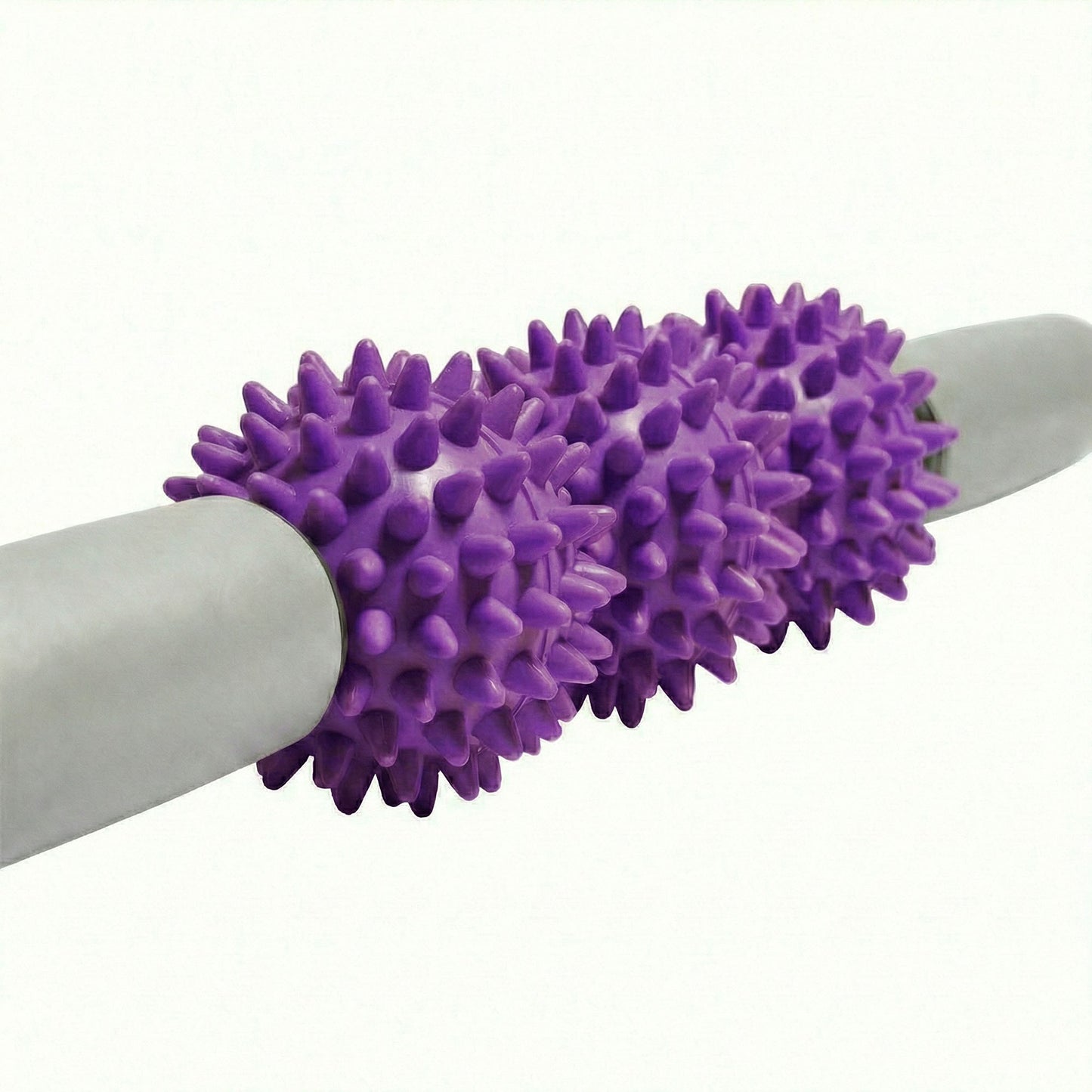 2-PC Handheld Massage Roller with Textured Therapy Balls for Deep Tissue Relief