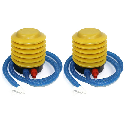 2 Pack Air Pump with Flexible Hose for Balloons Air Mattresses Pool Floats and Exercise Equipment