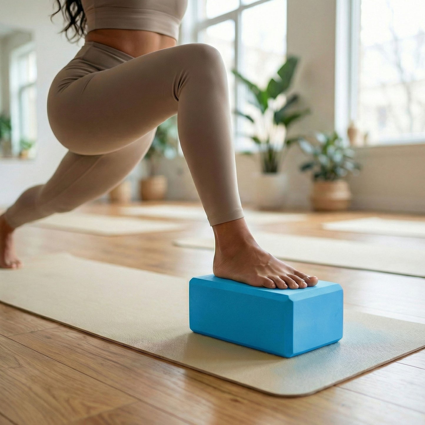 2-PC Yoga Block for Stability Balance and Flexibility Support